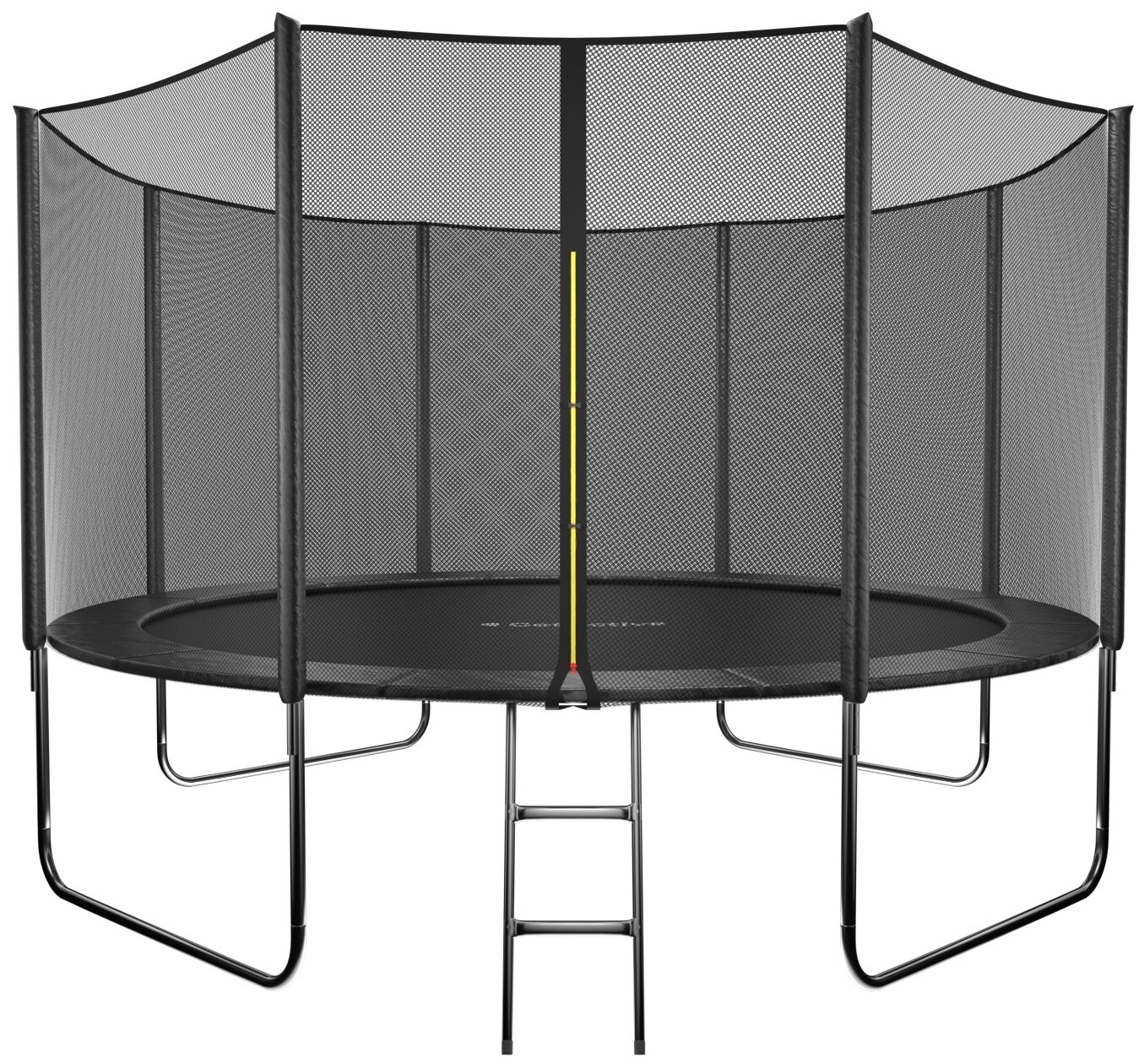 Батут GetActive Jump 12FT с лестницей и внешней сеткой 12472S2Y-L черный