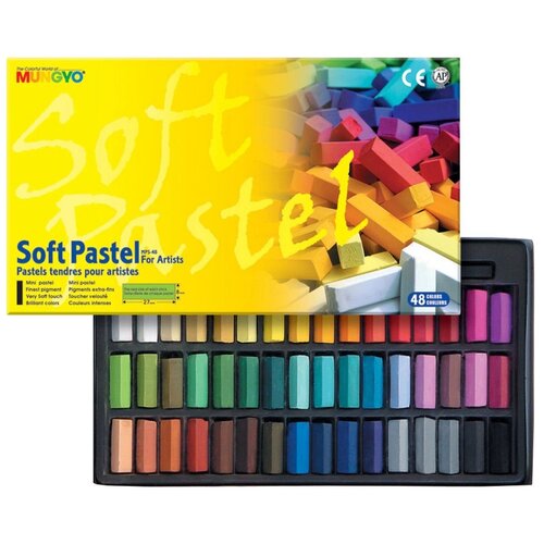 MUNGYO Набор пастели Soft Pastel For Artists mini, 48 цветов разноцветный mungyo пастель для рисования 6 цветов в картонной коробке