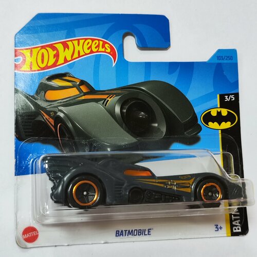 Hot Wheels Машинка базовой коллекции BATMOBILE темно-серая 5785/HKG99 машинка hot wheels бэтмобиль hct65 бэтмен batmobile the batman character cars