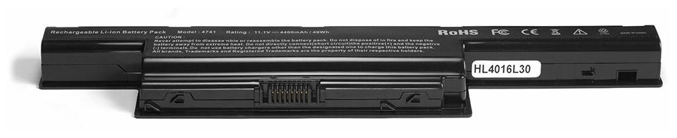 Аккумулятор для ноутбука Acer Aspire 4551G, 5551, 5750G, V3, TravelMate 4750, 5740G, 7750G Series. 10.8V 6600mAh PN: AS10D31