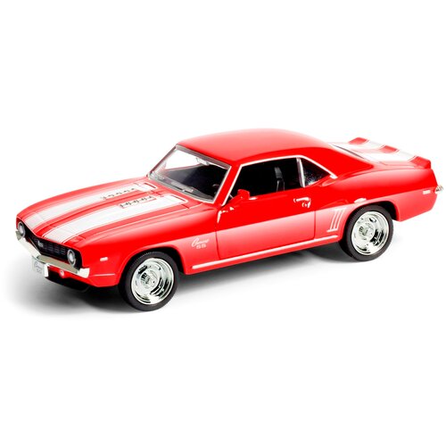 Машина металлическая RMZ City 1:32 Chevrolet Camaro 1969, красный цвет, двери открываются коллекционная машинка металлическая модель chevrolet camaro