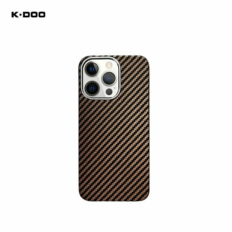 Чехол K-DOO Kevlar для смартфона Apple iPhone 13 Pro, коричневый