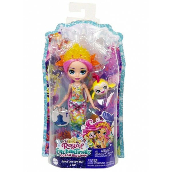 Кукла Mattel Enchantimals Радья Радужная Рыбка и питомец Фло, арт. HCF68