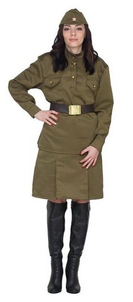 Бока С Взрослая военная форма Солдаточка люкс, 48-50 размер 2388
