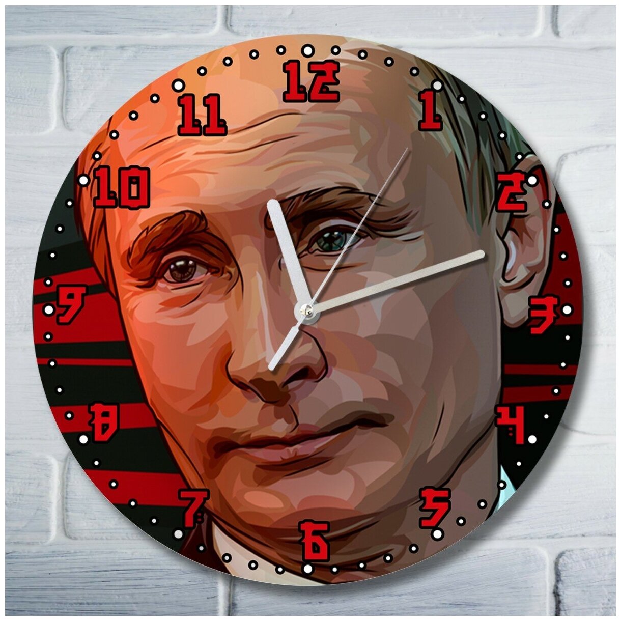 Настенные часы УФ Владимир Владимирович Путин (Президент, шеф, босс) - 1042