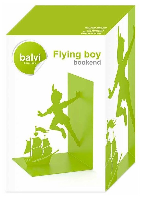 Balvi Держатель для книг Flying Boy зеленый