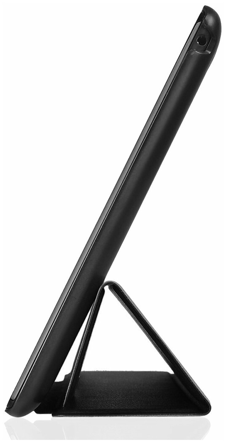 Чехол-обложка MyPads для Huawei MediaPad M6 8.4 тонкий умный кожаный для пластиковой основе с трансформацией в подставку черный