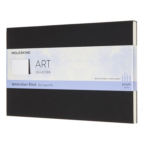 Блокнот для акварели Moleskine Art Watercolor Large, 72 стр, черный блокнот moleskine volant large qp723f16b24