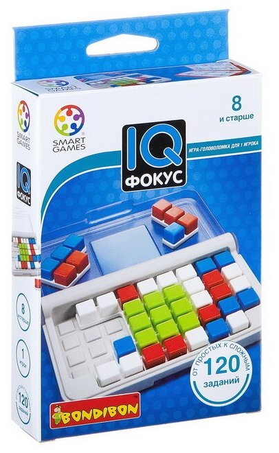 Bondibon Игра - головоломка IQ-Фокус (120 заданий) ВВ2184