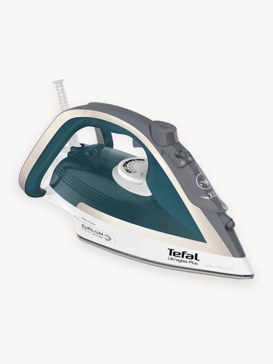 Утюг для одежды Tefal Ultragliss Plus FV6813E0, с вертикальным отпариванием, системой самоочистки, 2800 Вт, Франция