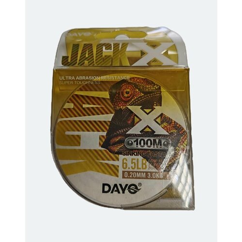 Леска Dayo Jack Хамелеон 3D 100м , 0.16 мм , 2 кг