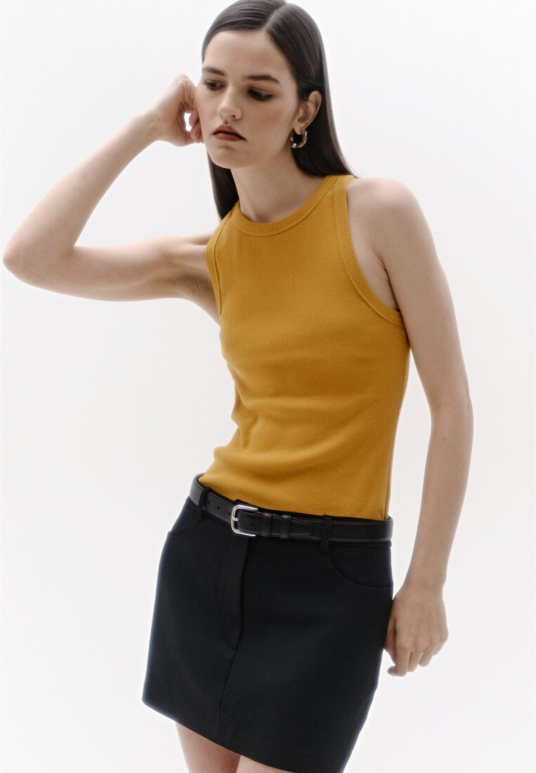 Майка Basis горчичный 