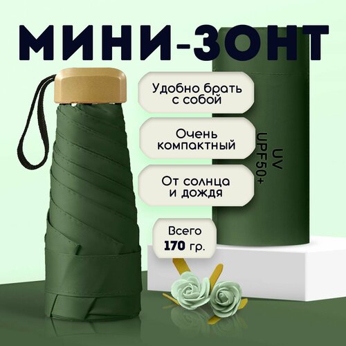 фото Мини-зонт gerkilop, темно-зеленый