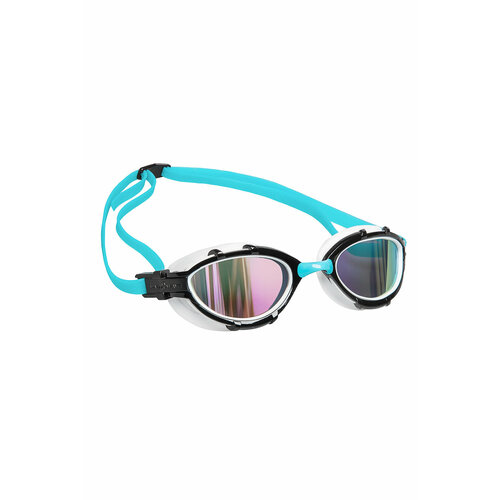 Очки для плавания MAD WAVE Triathlon Rainbow, azure/black/white очки для плавания mad wave alien white black azure