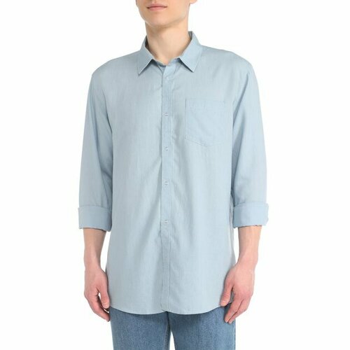 Рубашка Maison David, размер L, светло-голубой рубашка maison david размер l светло голубой