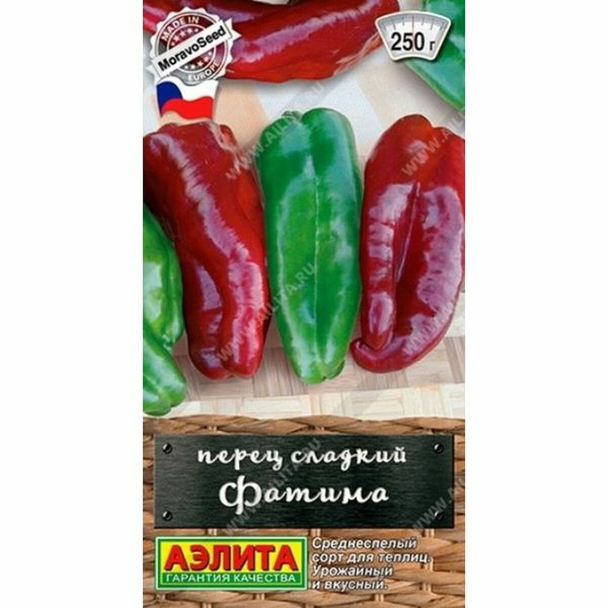 Семена Перец сладкий Фатима, среднеспелый, (Аэлита) 20шт