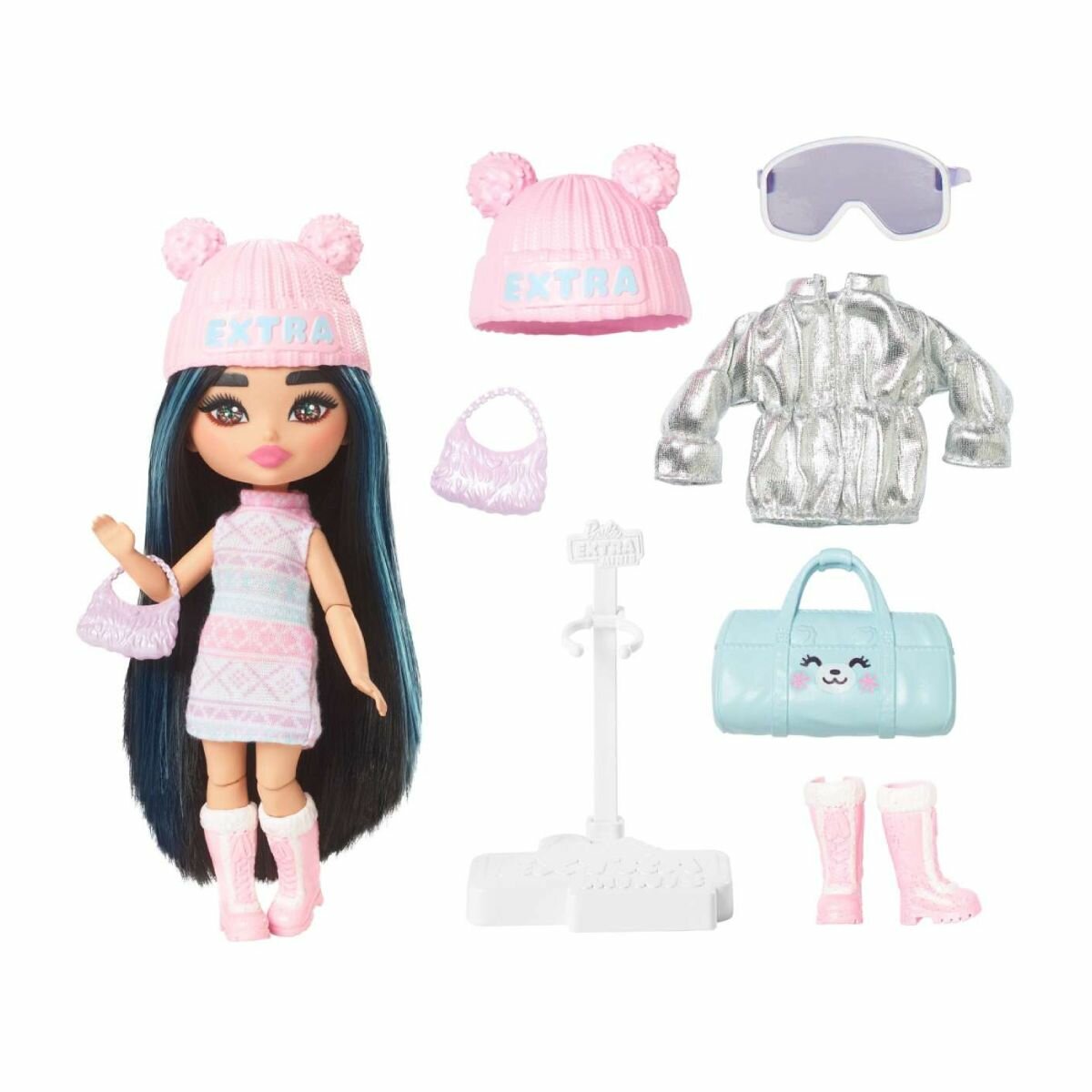 Кукла Barbie Extra Minis Fly в зимней одежде HPB20 — фото 1