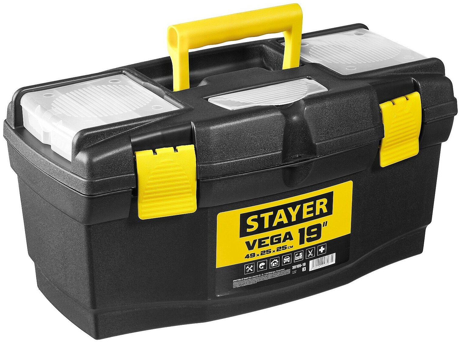 Ящик для инструмента VEGA-19 пластиковый Stayer 38105-18_z03