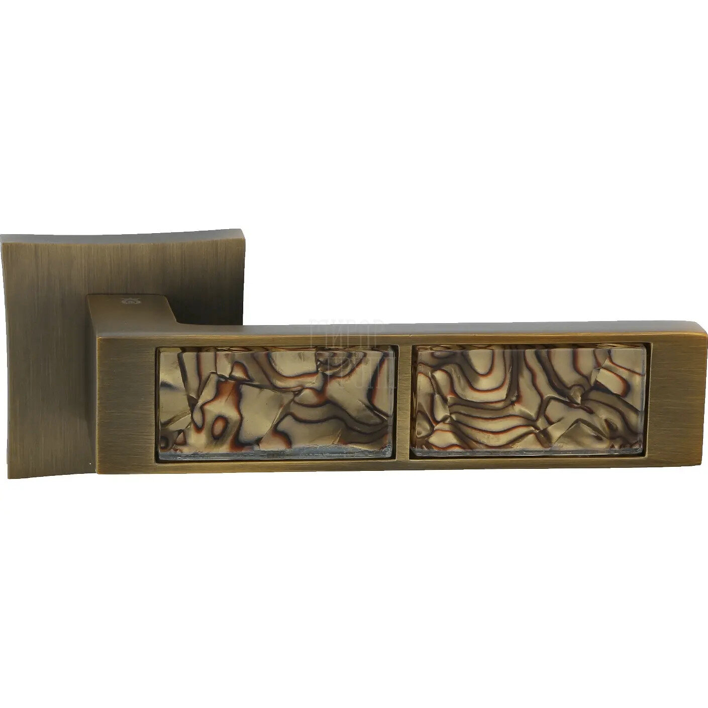 Дверные ручки ORO&ORO (Оро-оро) IN921-13 на квадратной розетке кофе tiger