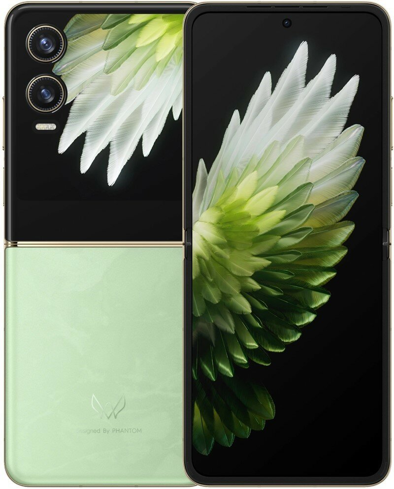 Смартфон TECNO Phantom V Flip2 5G 8/256Gb, AE11, зеленый