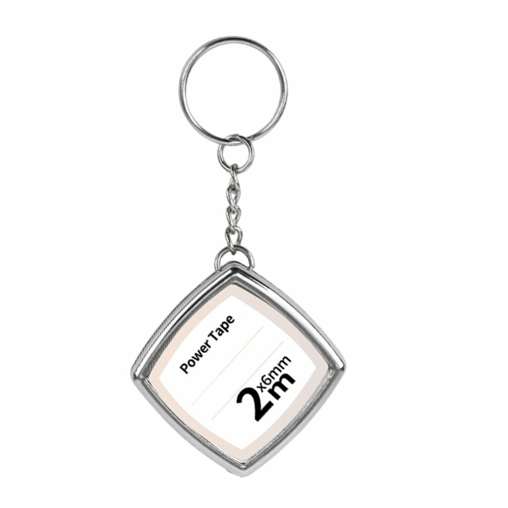 Мини стальная рулетка 1м с ключницей