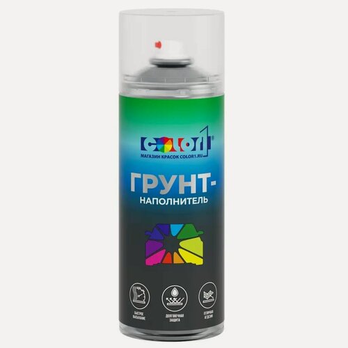 Изображение товара Аэрозольный 1К грунт-наполнитель COLOR1, 520мл