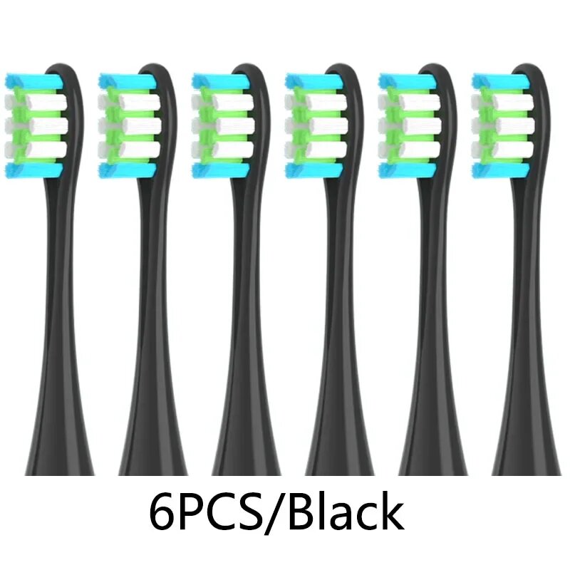 Насадки для электрической зубной щетки Oclean 4 шт. DuPont 6Black