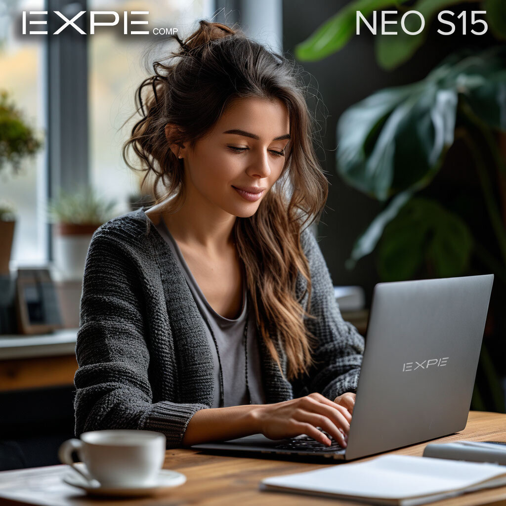 Ноутбук для работы и учебы EXPEcomp, Intel N5095 (до 2.0 ГГц), SSD 512 ГБ, RAM 16 ГБ, Windows 11 Pro