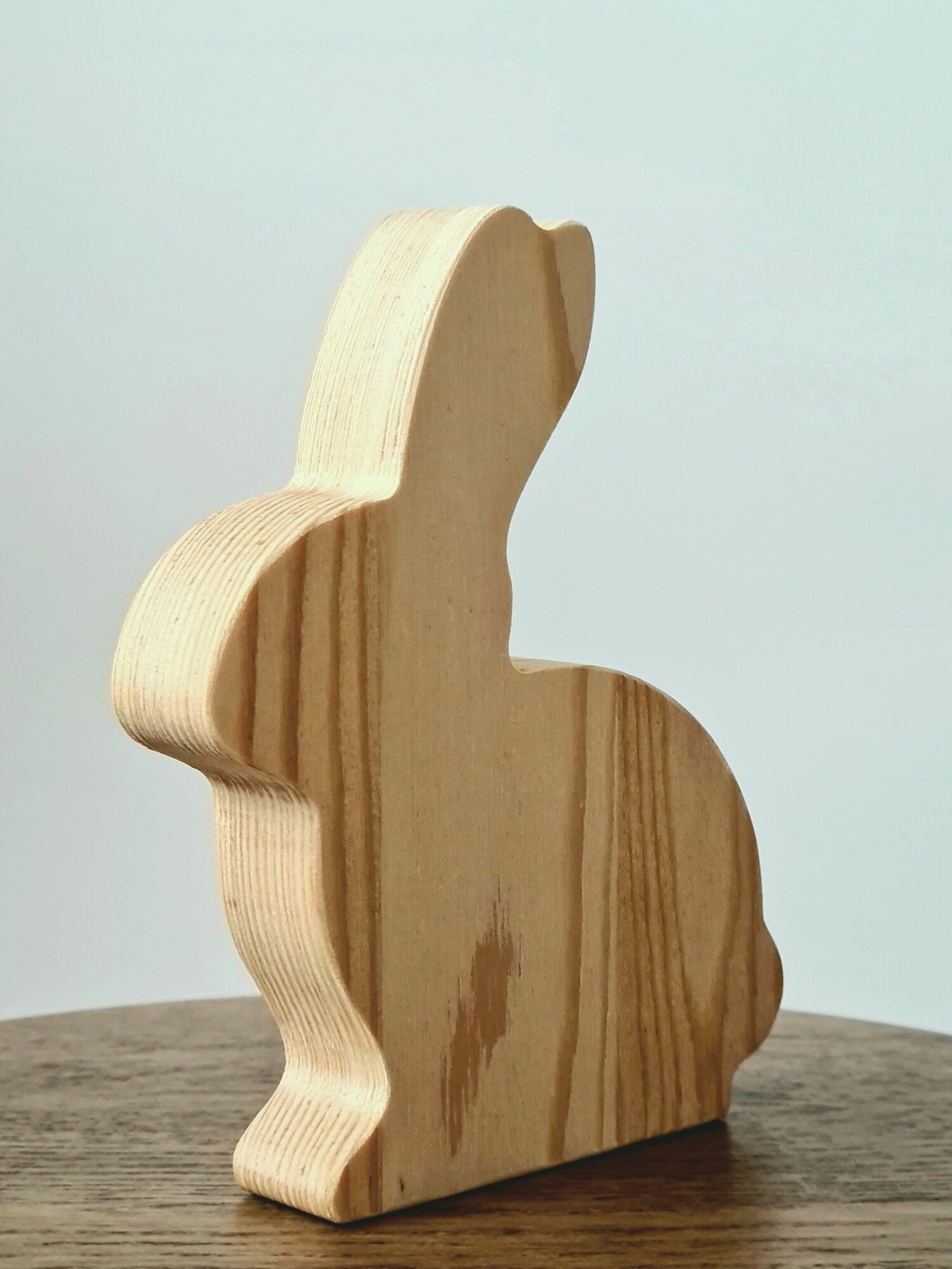 Заготовка для творчества Арт-Птица "Пасхальный зайчик", сосна, бежевая, 12 см — фото 1