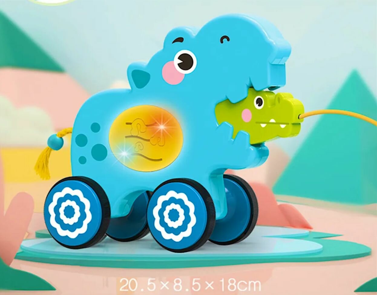 Каталка "Бегемотик"