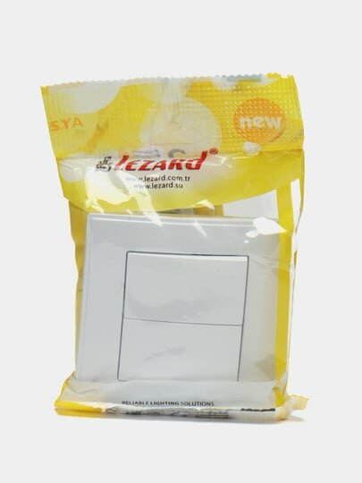 Выключатель Lezard 705-0202-101 Lesya, белый — фото 1