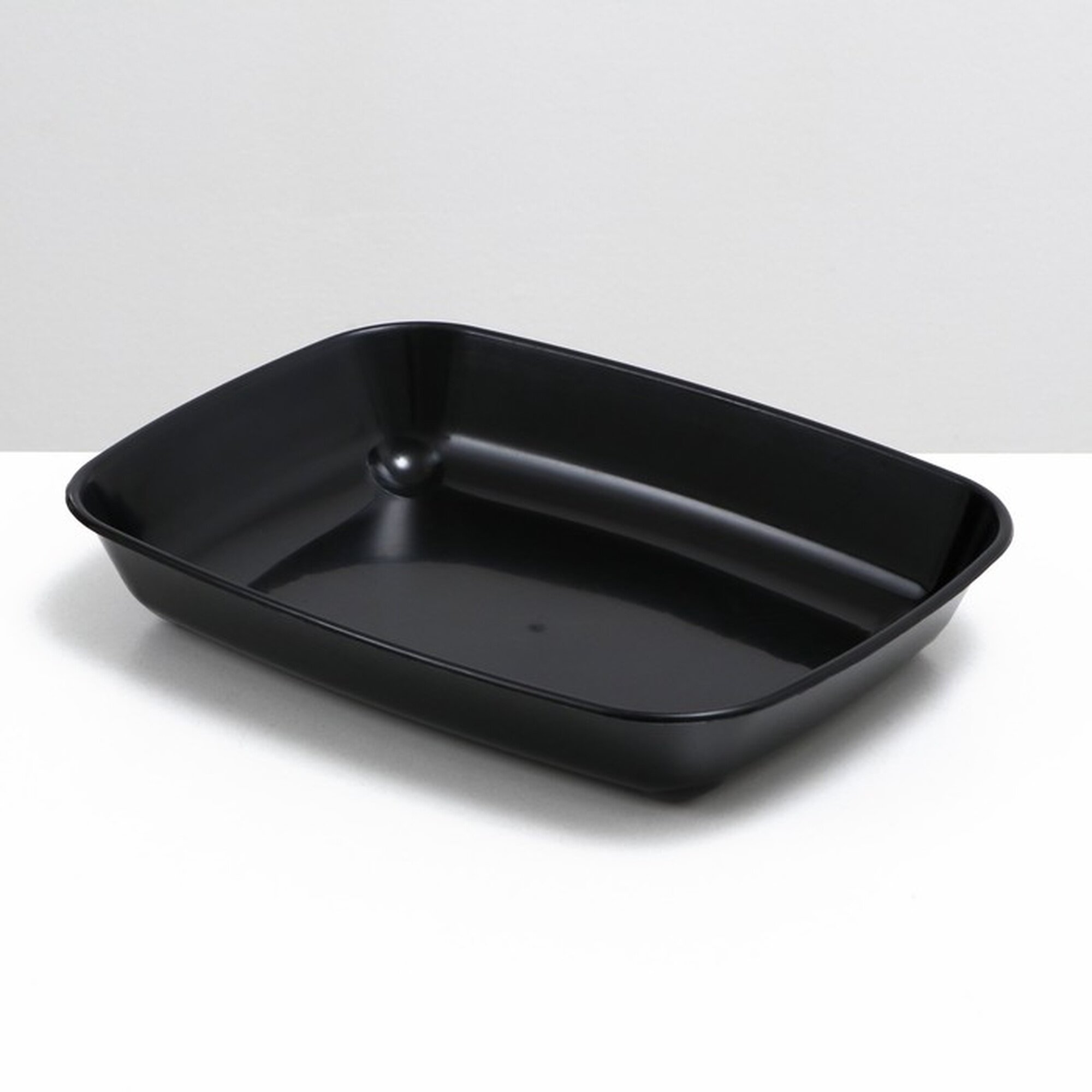 Туалет для кошек Сима-ленд пластик черный 335 x 25 x 6 см