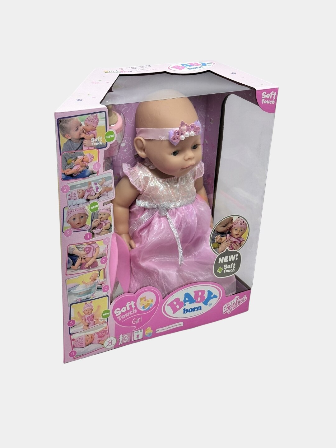 Мягкая игрушка Baby Born Soft Touch, реалистичный пупс для развития, от 3 лет. Код. 27429