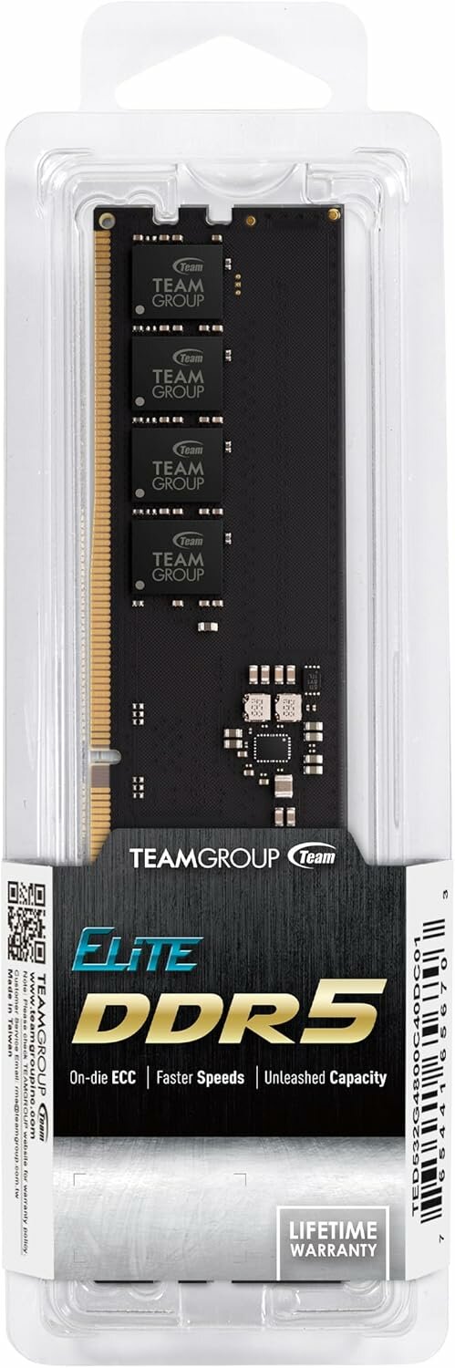 Оперативная память TeamGroup DDR5, 16ГБ, 5600МГц, CL40, Single Channel