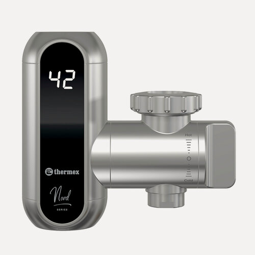 Изображение товара Водонагреватель Thermex Nord 3500, проточный, электрический, с дисплеем, УЗО