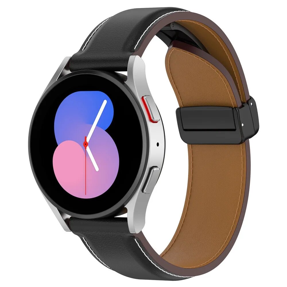 20 мм кожаный ремешок D-K для Samsung Galaxy Watch 7 6 5 4 40 44 мм 6 Classic 43 47 мм браслет