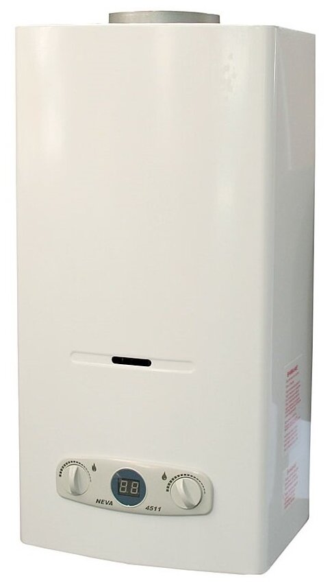 Проточный газовый водонагреватель Neva 4511, белый - фотография № 3