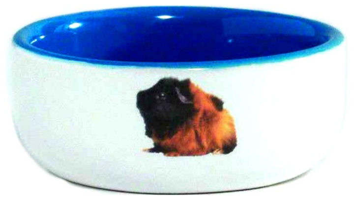 Beeztees 801640 Миска керамическая с изображением морской свинки, голубая 160мл*10см . - фотография № 2