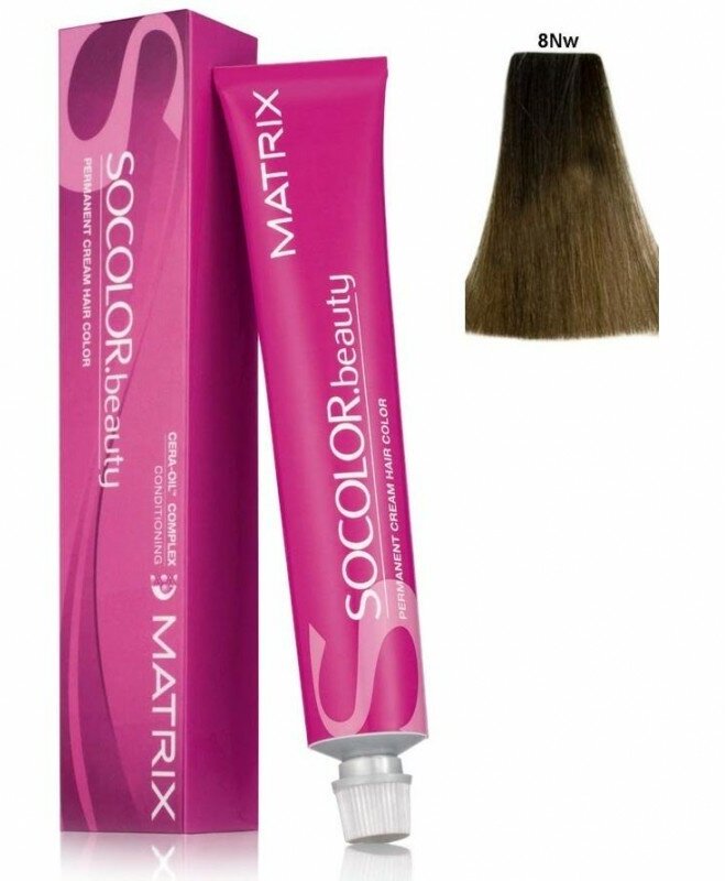 Matrix Socolor Beauty стойкая крем-краска для волос 8NW 90мл