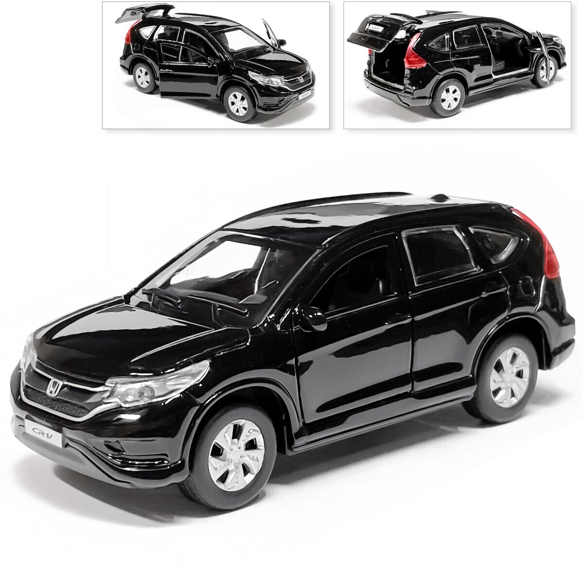 Машина Honda CR-V, инерционная, черная, Технопарк, 12 см