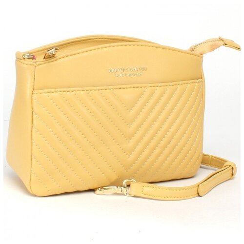 фото "сумка женская искусственная кожа foreveryoung-fk 6981-050, 1отд, плечевой ремень, желтый sale 236213" adelia