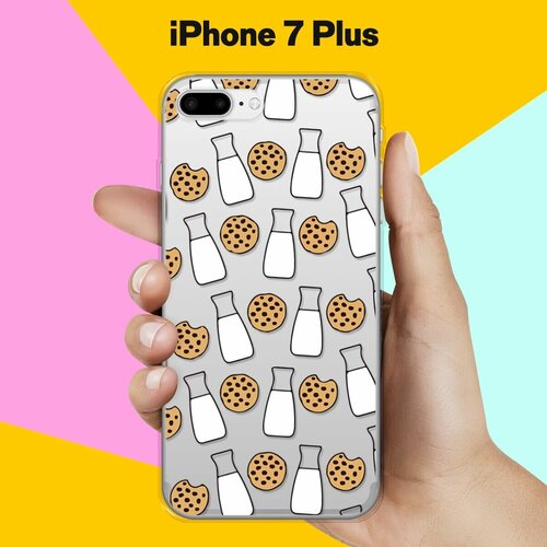 Силиконовый чехол Печеньки и молоко на Apple iPhone 7 Plus силиконовый чехол печеньки и молоко на apple iphone 6 iphone 6s