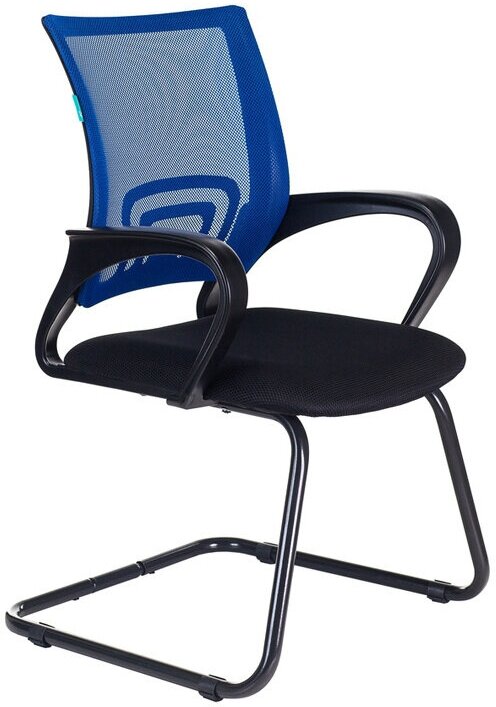 Кресло Бюрократ CH-695N-AV синий TW-05 сиденье черный TW-11 полозья металл черный