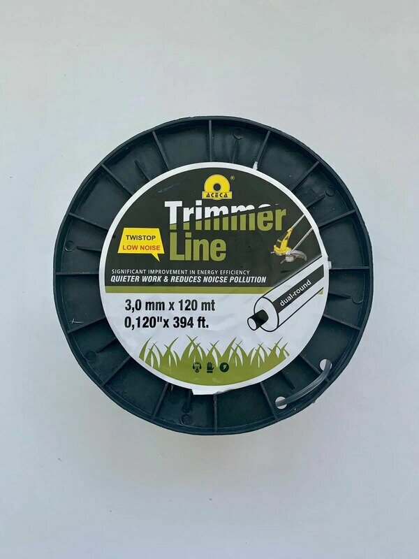 Леска Trimmer Line "Круг с сердечником" для тримера, серый, 3 мм х 168 м - фотография № 2