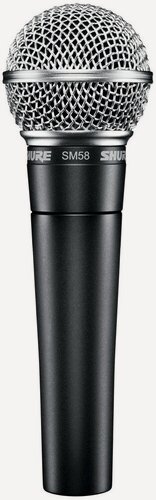 Изображение товара SHURE SM58-LCE динамический кардиоидный вокальный микрофон, 50-15000 Гц, 1,6 мВ/Па