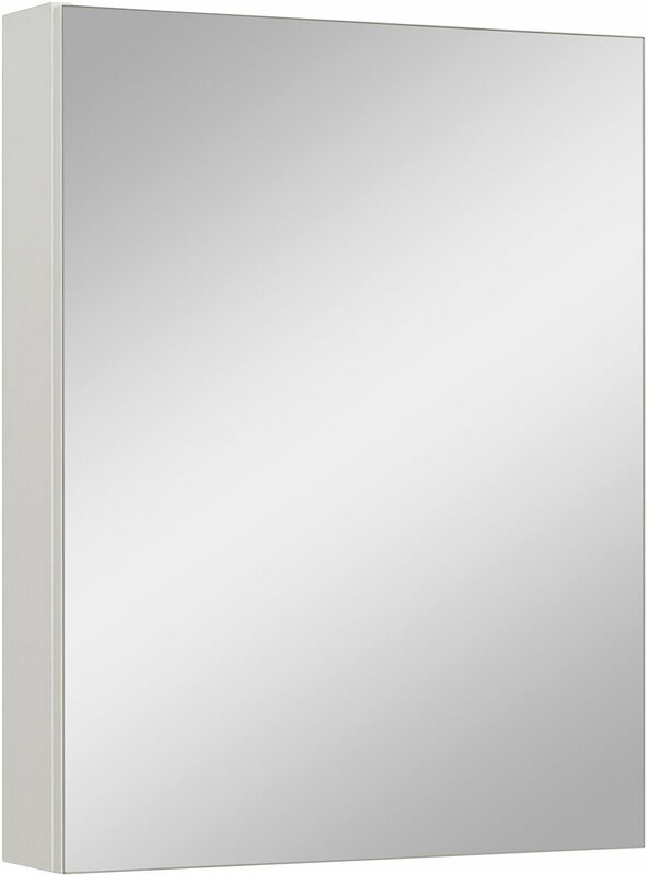 Шкаф в ванную с зеркалом Лада 50, белый