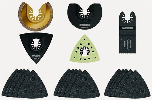 Изображение товара Набор насадок для реноватора Worx WA5095, комплект 20 насадок