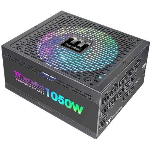 Блок питания Thermaltake ATX 1050W Toughpower PF1 ARGB 80+ platinum 24+2x(4+4) pin APFC 140mm fan color LED 12xSATA Cab Manag RTL