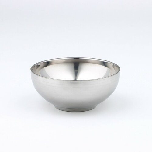 Миска из нержавеющей стали с двойными стенками Трефор 200 мл d 11 см 292₽