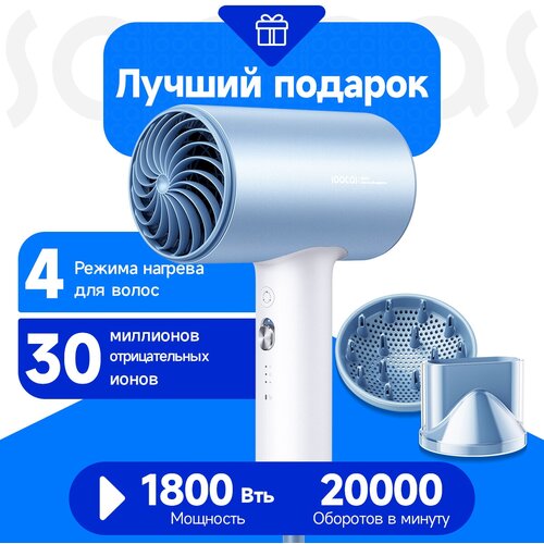 Фен для волос SOOCAS H5 сине - белый Ростест EAC 419000₽